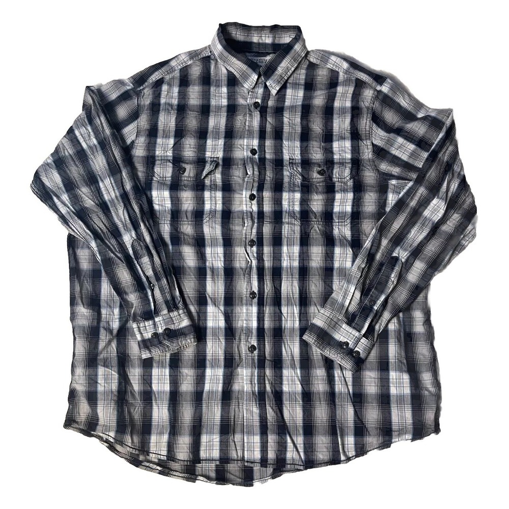 Wrangler Mens XL Long Sleeve Button Down Shirt Casual Western Excellent Used